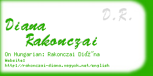 diana rakonczai business card